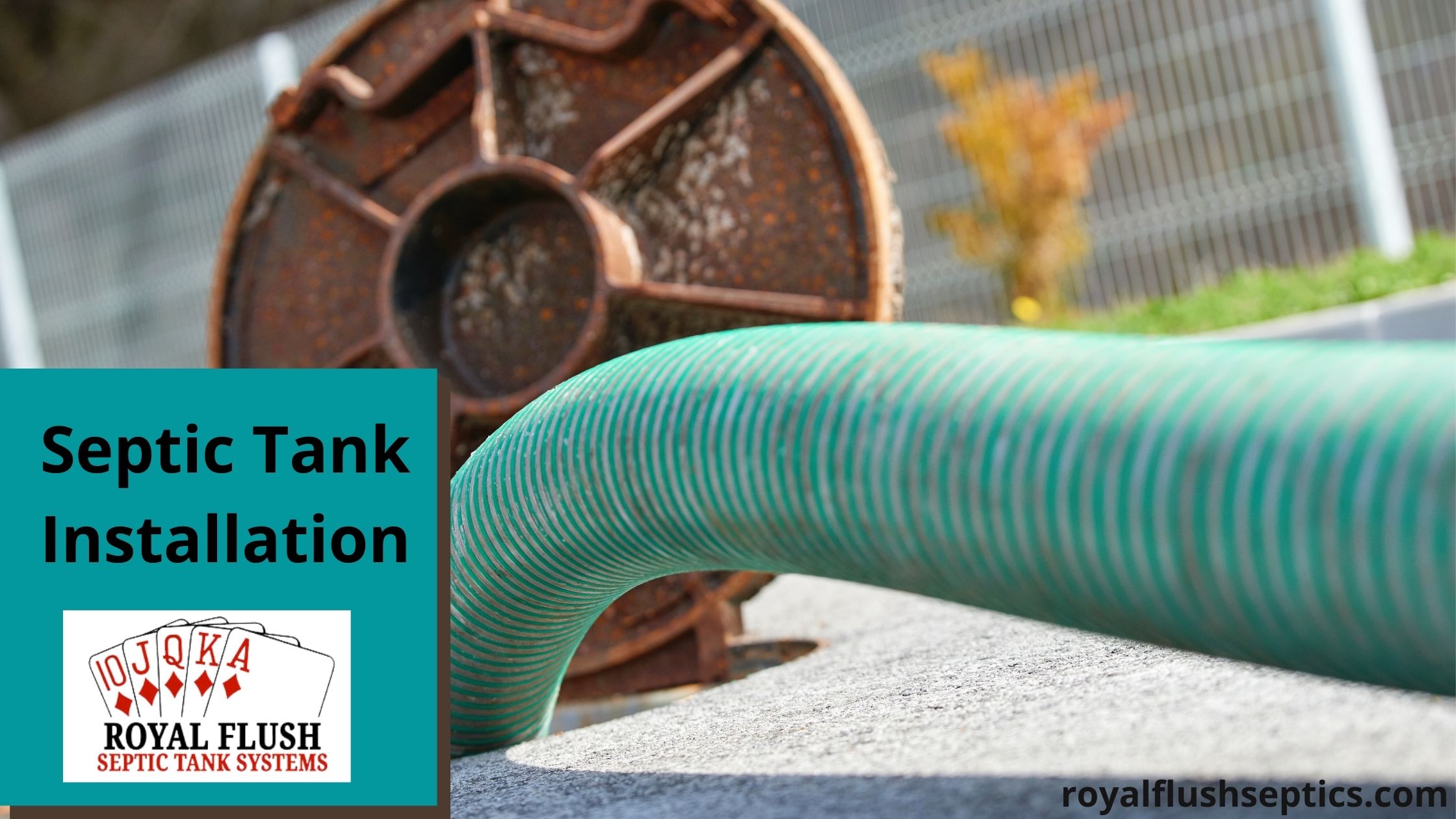 Septic system construction workers